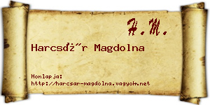 Harcsár Magdolna névjegykártya